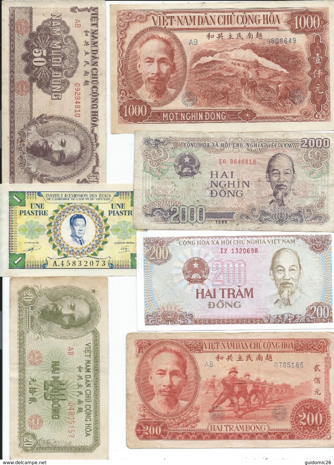 Lot De 17 Billets Viet Nam - Viêt-Nam