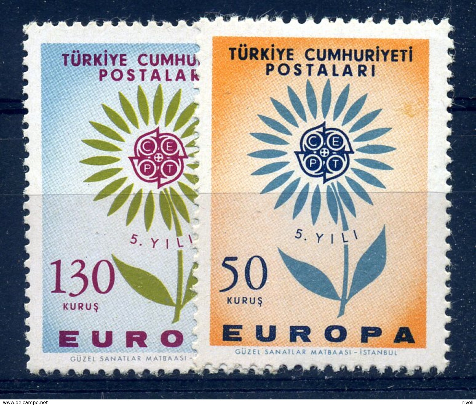 EUROPA  CEPT 1964 - Turquie - Yvert Nr. 1697/1698 - Michel Nr. 1917/1918 ** - 1964