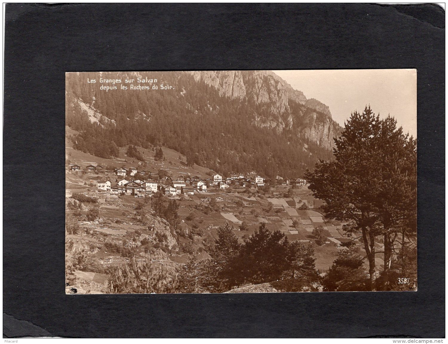 70780   Svizzera,   Les Granges Sur Salvan Depuis Les Rochers Du Soir,  NV - Granges