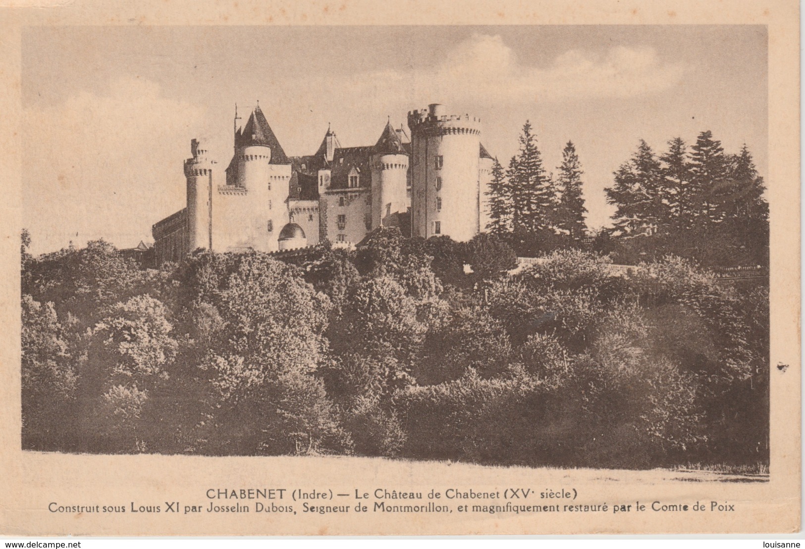 17 : 5 / 217  -  CHABENET  ( 36 )  LE  CHÂTEAU - Autres & Non Classés