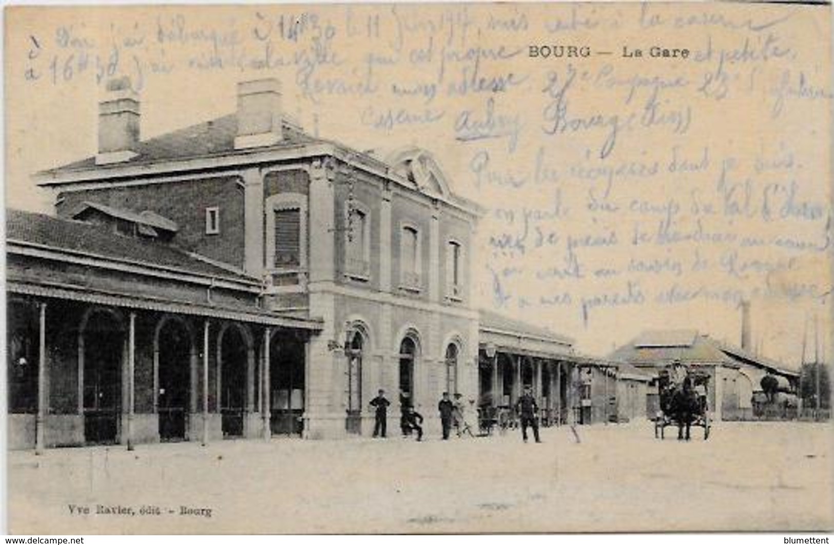 CPA Bourg Dans L'Ain écrite La Gare - Sonstige & Ohne Zuordnung