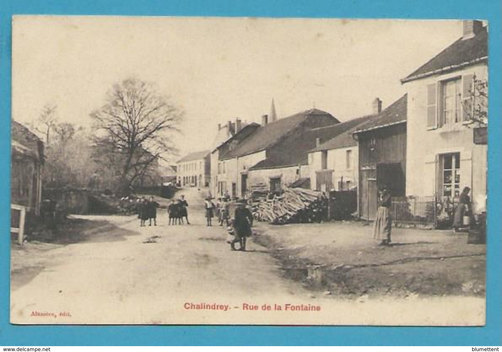 CPA - Rue De La Fontaine CHALINDREY 52 - Chalindrey