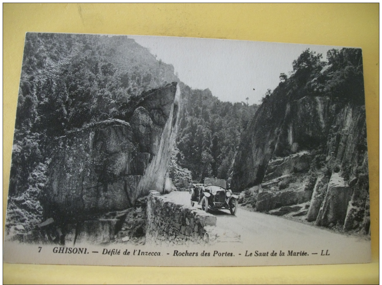 B7 5053 - 20 GHISONI - DEFILE DE L'INZECCA - ROCHERS DES PORTES - LE SAUT DE LA MARIEE - 1932 - AUTO - Autres & Non Classés