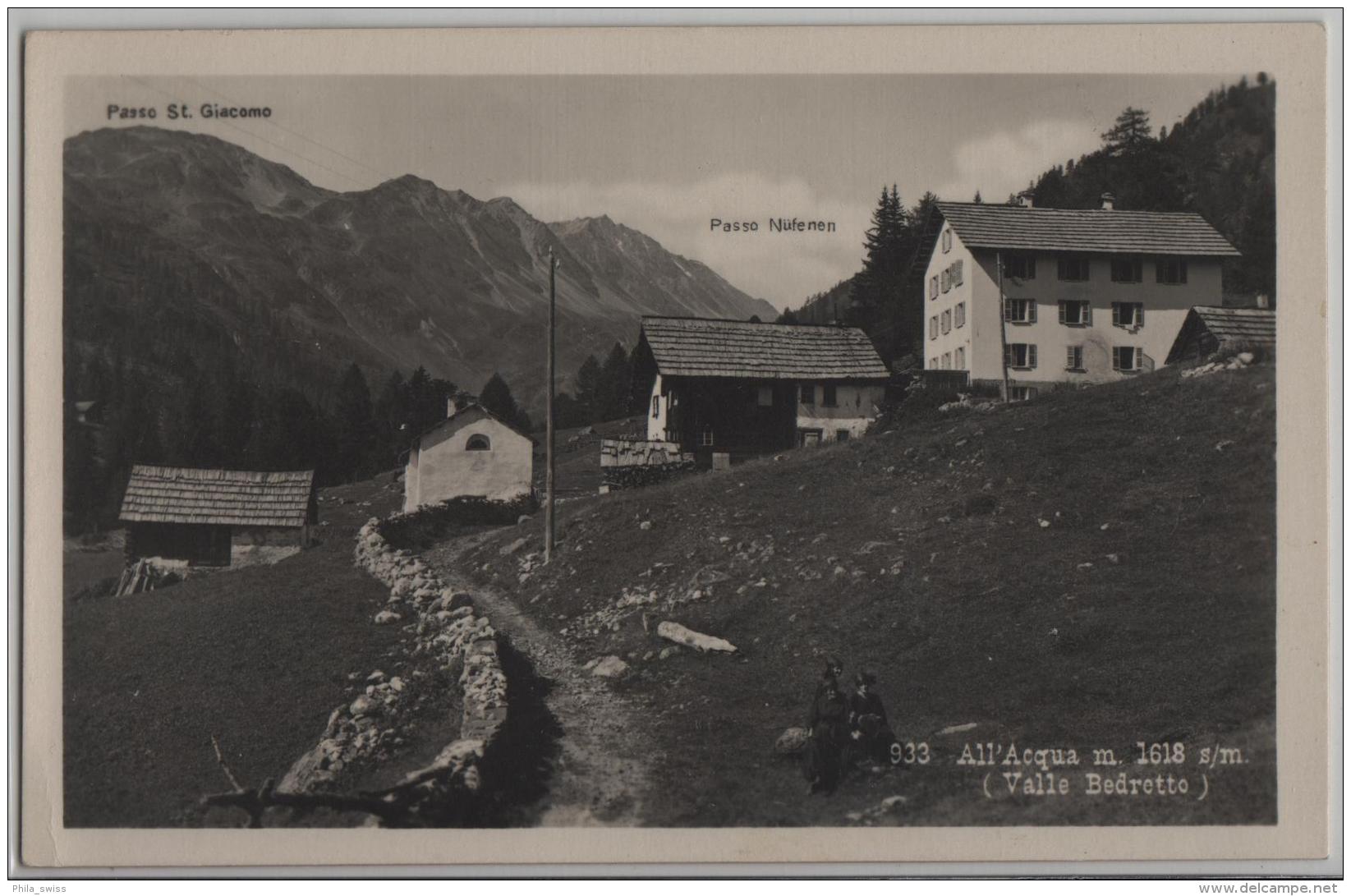 All' Acqua (1618 M) Valle Bedretto - Photo: W. Borelli No. 933 - Bedretto