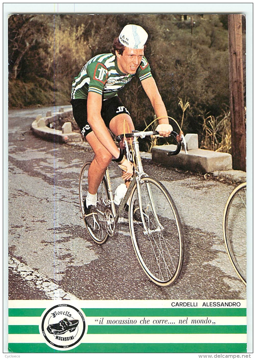 Alessandro CARDELLI . Cyclisme. 2 Scans. Fiorella Mocassini - Ciclismo