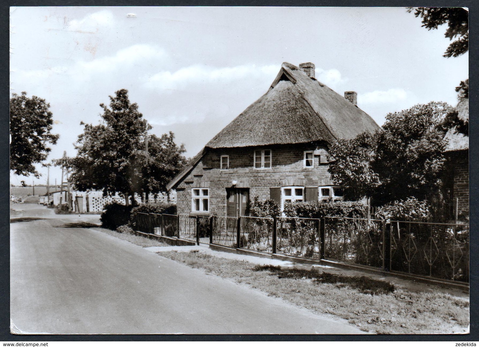 A4573 - Alte Foto Ansichtskarte - Reiberg Kr. Grimmen - Fischerhaus OT Stahlbrode - Grimmen