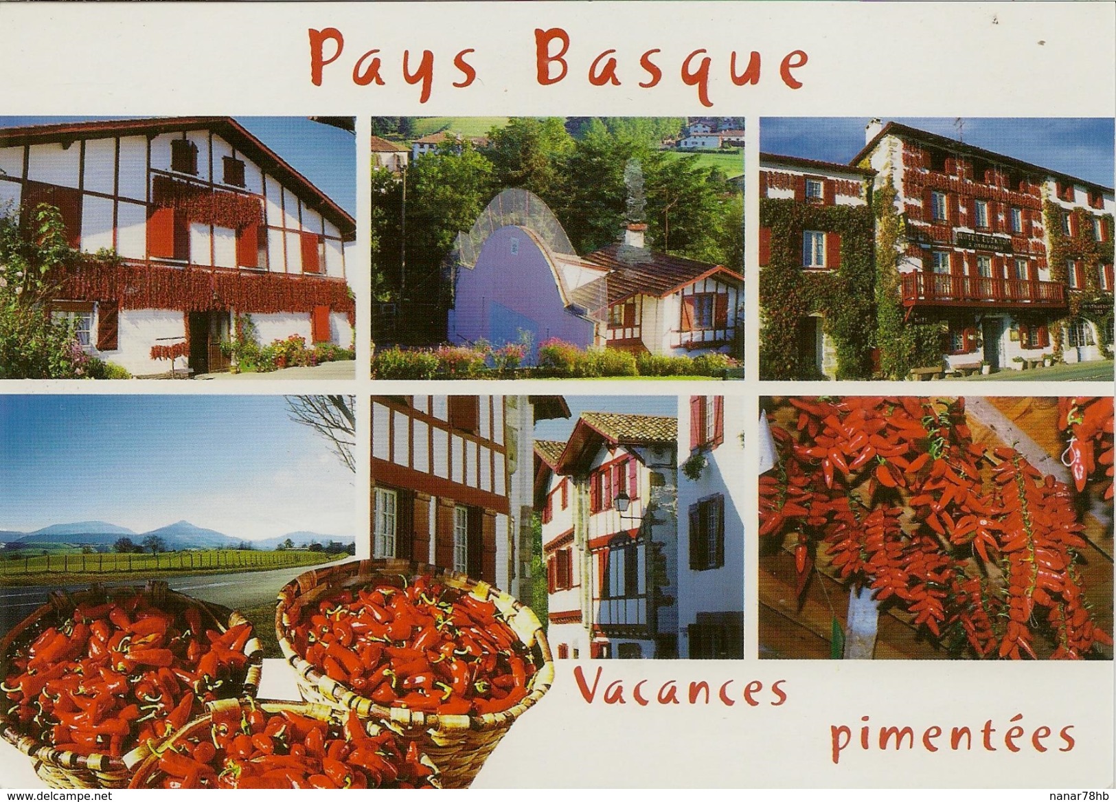 CPM Pays Basque, Le Village D'espelette (multivues) - Espelette