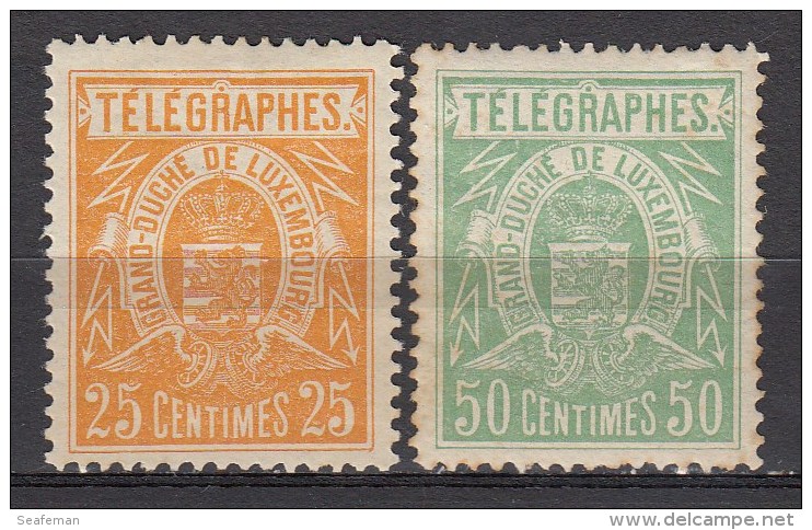 LUXEMBURG    TELEGRAPHES    1883    Michel    2D X,3D X   MH/VF    [812 ] - Telegraphenmarken