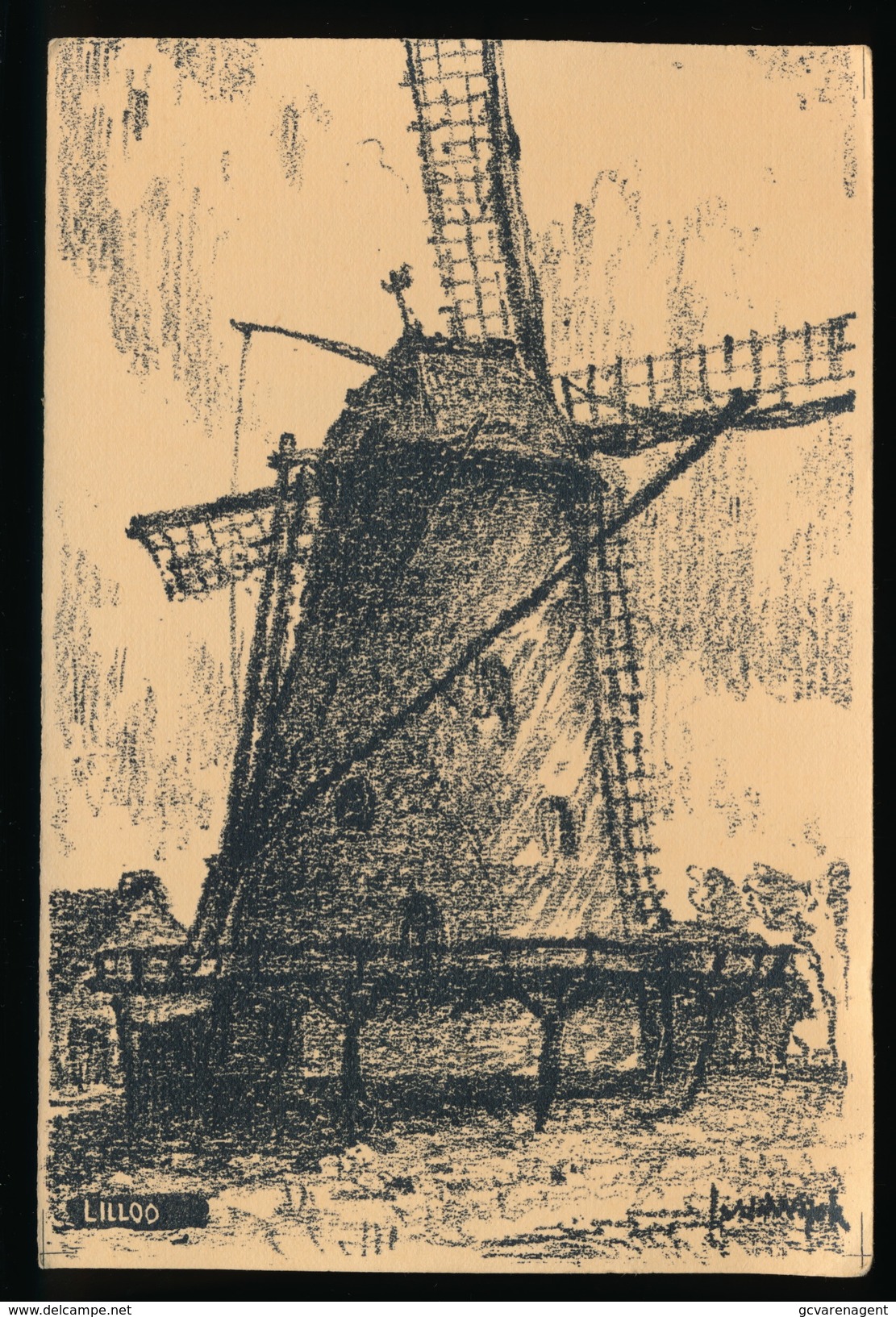 LILLO LITHOKAART  MOLEN - MOULIN - Aartselaar