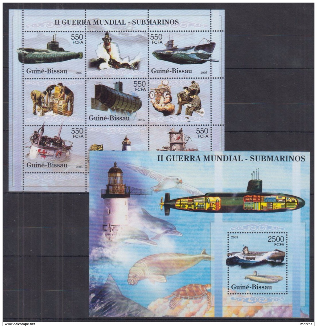 W36 Guinea-Bissau - MNH - Transport - Submarines - 2005 - U-Boote