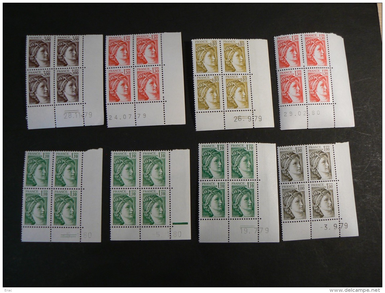 Lot De Coins Datés Sabine De Gandon - Neufs ** - Cote + 130 - 1970-1979