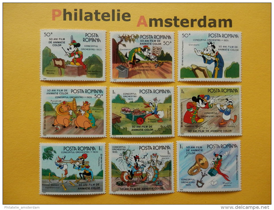 Romania 1986, DISNEY: Mi 4243-51, ** - Disney