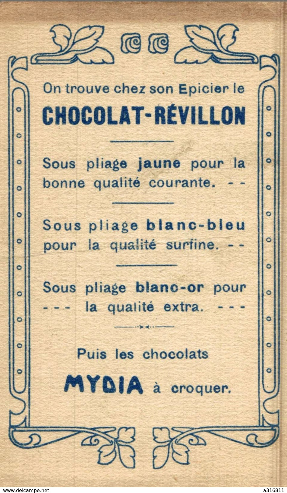 CHROMOS  CHOCOLAT REVILLON   O LIBERTE QUE DE CRIMES ON COMMET EN TON NOM - Revillon