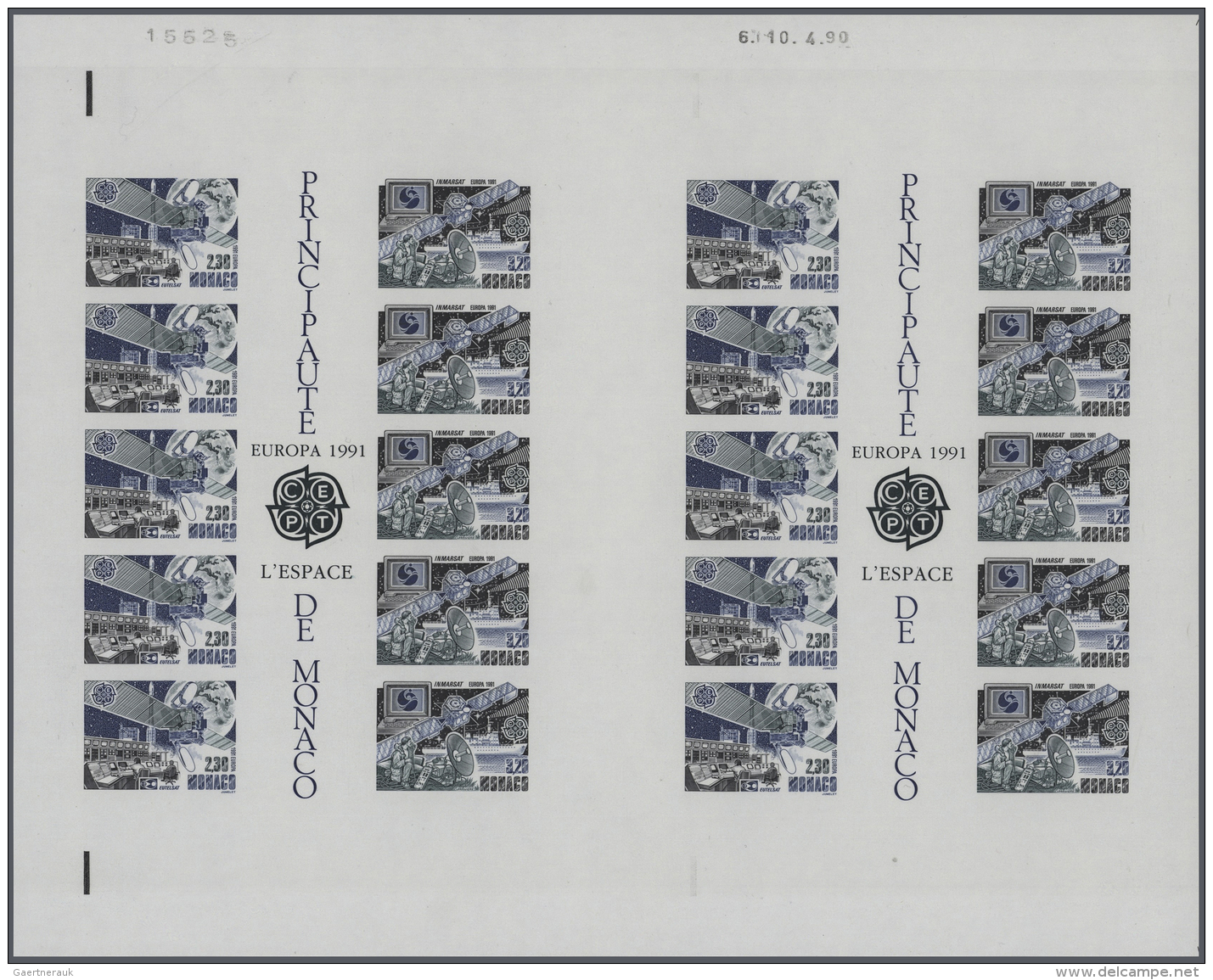 Monaco: 1979/1991, Postfrische Sammlung Der Ungez&auml;hnten Cept-Blockausgaben, Komplett Ab 1979 (Block 15) Bis 1991 (B - Nuovi