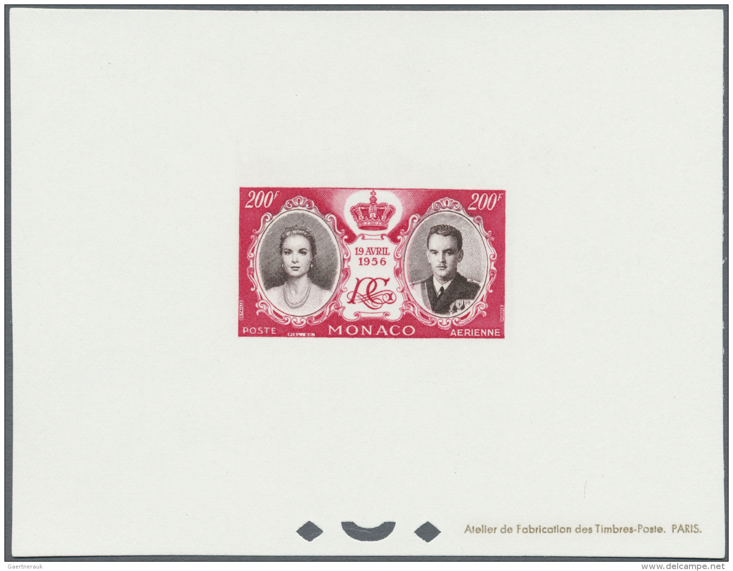 Monaco: 1956, Royal Wedding, Presentation Book Comprising A Mint And A Used Set, Both Bloc Specieux (gummed Paper), Two - Ungebraucht