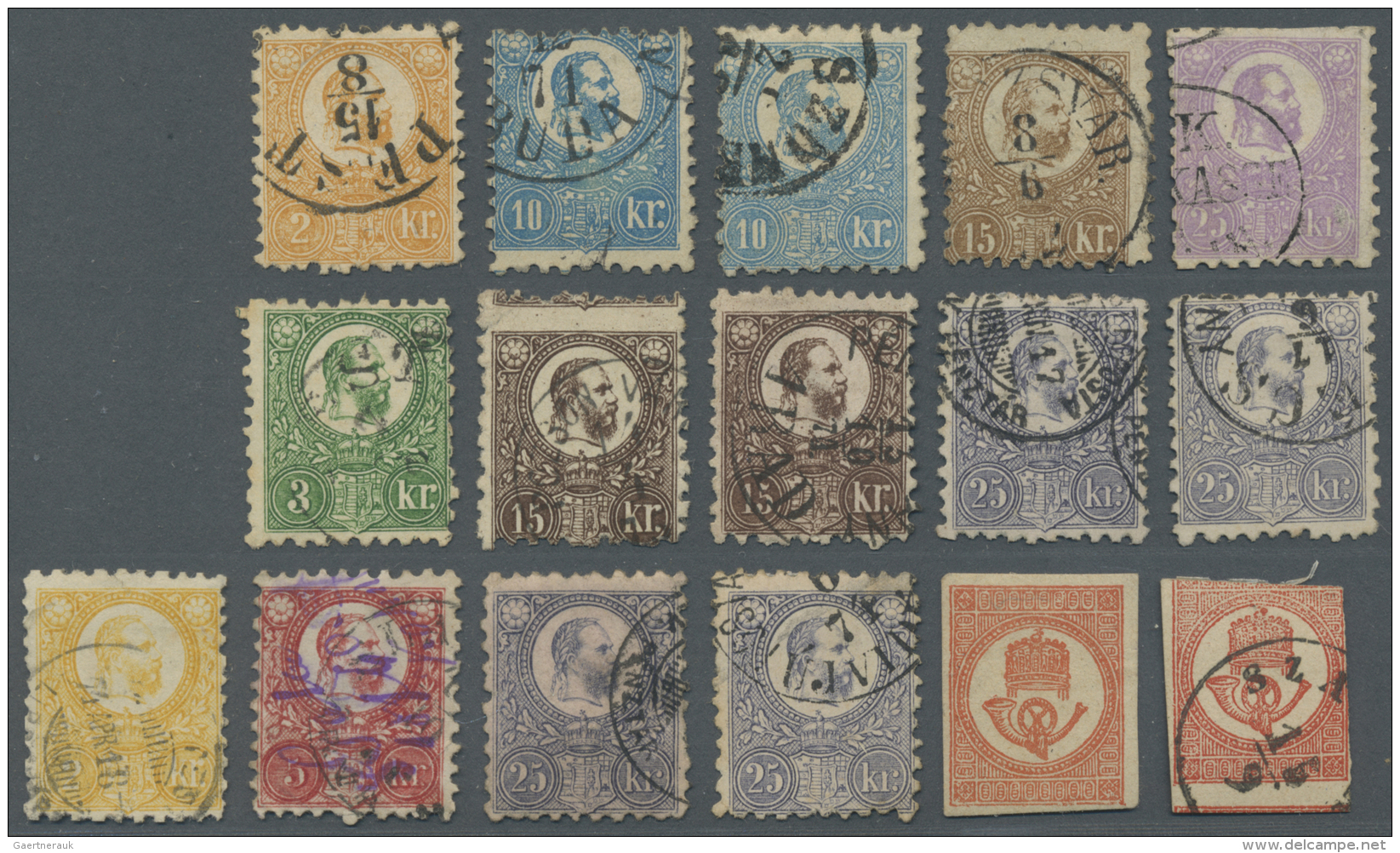 Ungarn: 1871-1930's Ca.: Several Hundred Stamps, Used And Mint, On Old Approval Sheets And In Paper Bags, From First Iss - Used Stamps