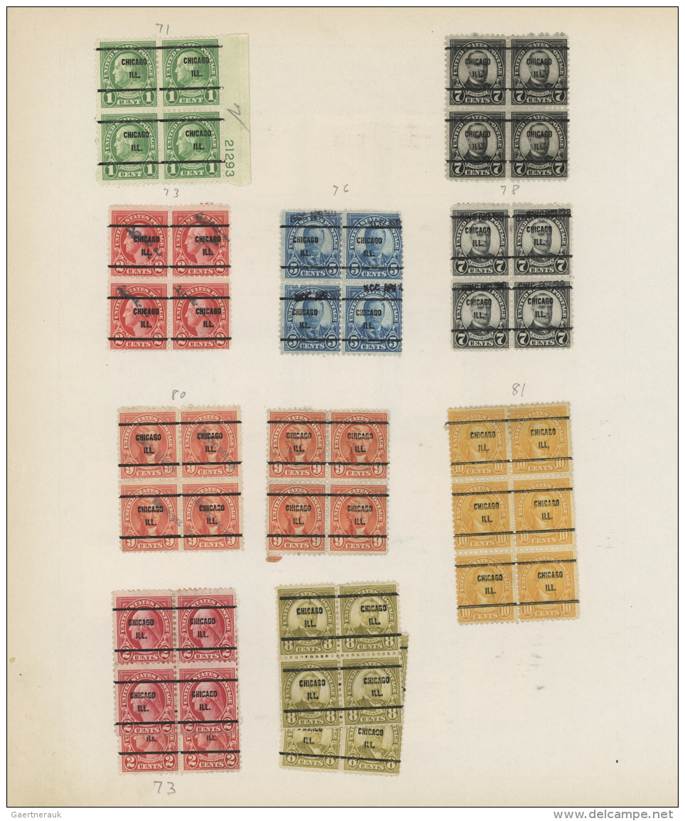 Vereinigte Staaten Von Amerika: 1920/1960 (ca.), Collection Of Apprx. 6.000 Bureau Printed Precancels (estimated) On 320 - Ungebraucht