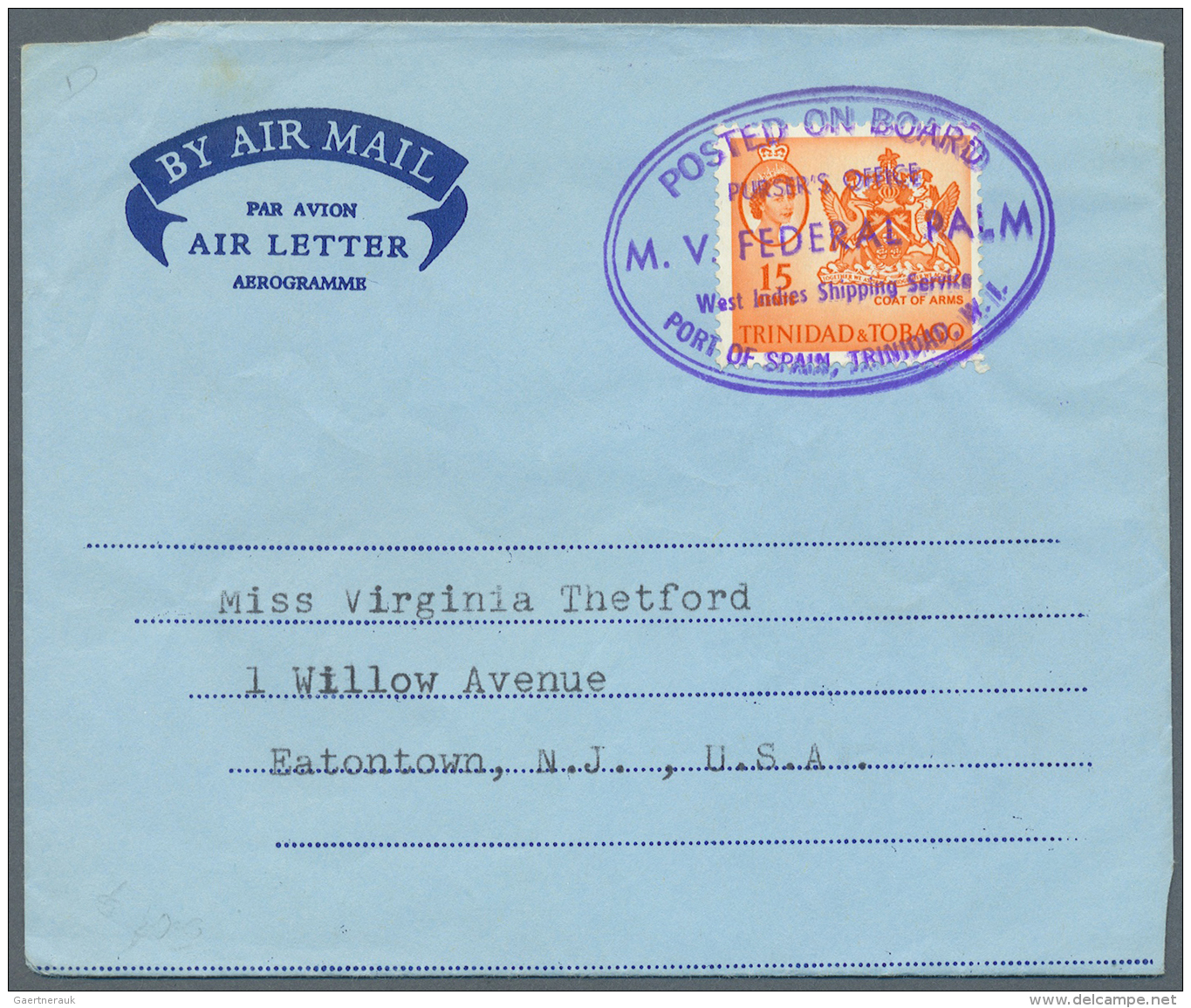 Trinidad Und Tobago: 1968/1980 (ca.), Accumulation With About 260 Used/CTO AEROGRAMMES With Many Different Types And Wat - Trinidad & Tobago (1962-...)