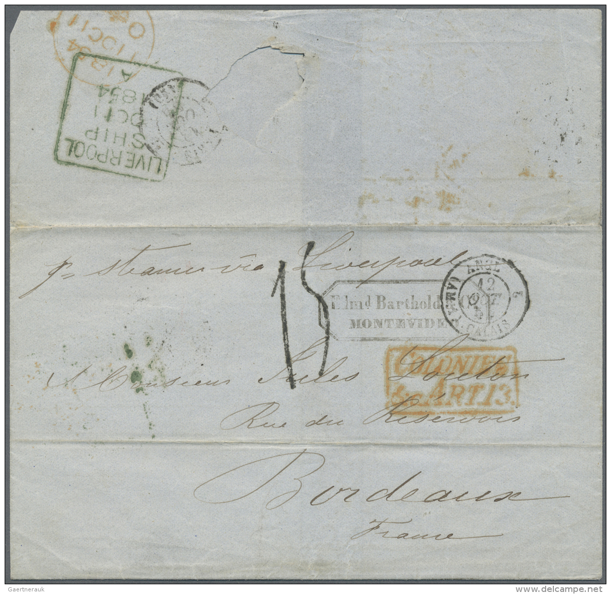 Uruguay: 1853 From, Comprehensive And Valuable Lot Of Ca. 120 Covers, Cards And Stationeries, Comprising Valuable Postal - Uruguay
