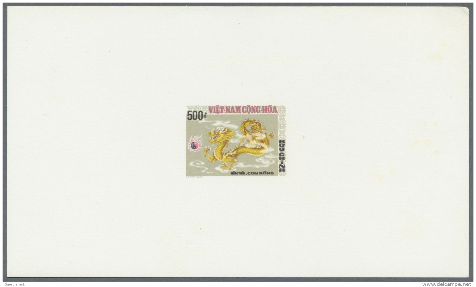 Vietnam-S&uuml;d (1951-1975): 1975, Electricity, Development Etc. Unissued Sets (4): Epreuves De Luxe (8). - Vietnam