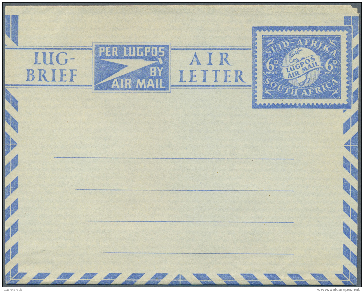 S&uuml;dafrika - Ganzsachen: 1945/1995 (ca.), Accumulation With About 800 Unused Airletters, AEROGRAMMES And Airmail Let - Altri & Non Classificati