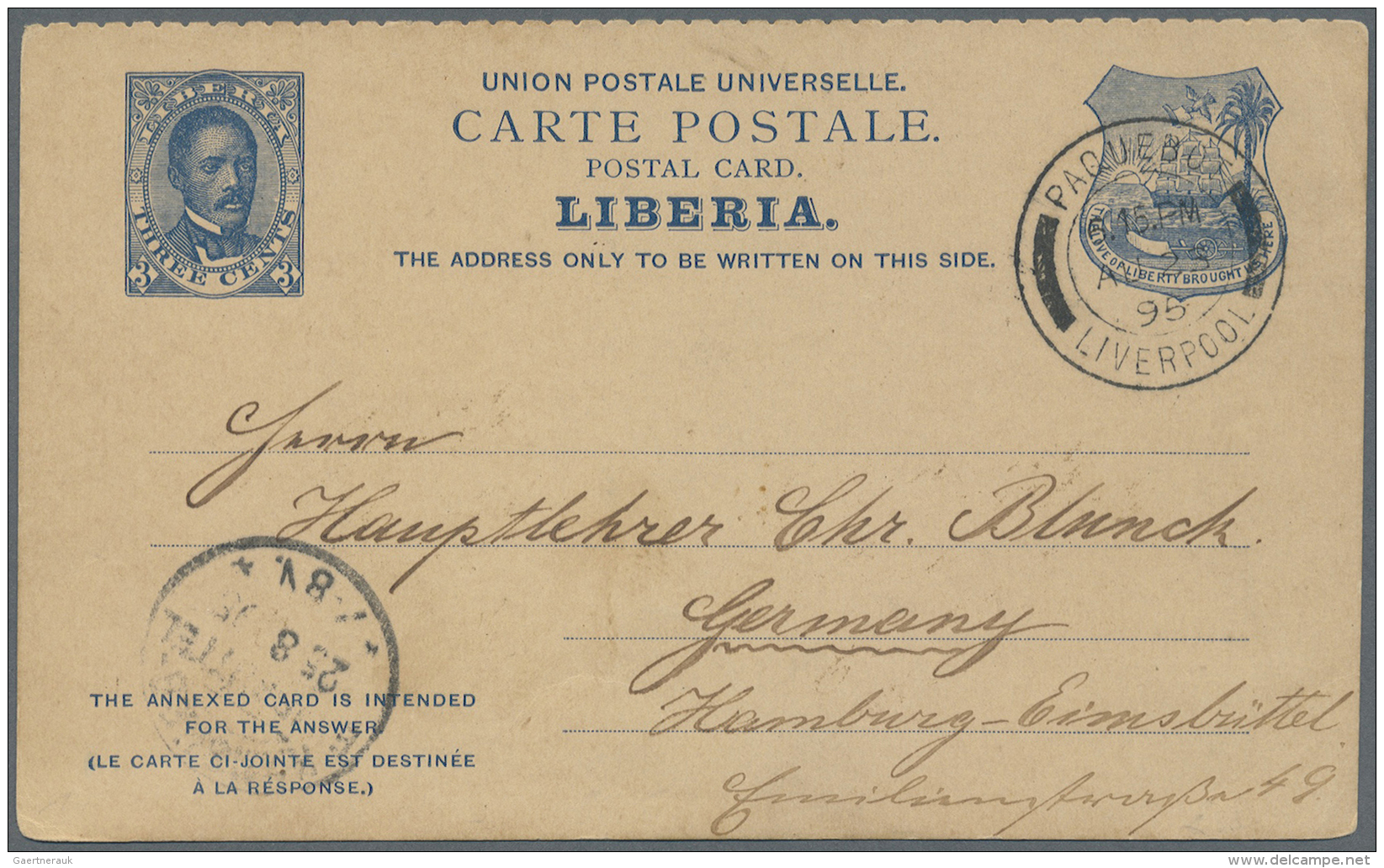 Liberia: 1885/1898, Assortment Of 19 Stationery Cards Resp. Letter Card (18 Used, 1 Specimen), Also Commercial Usages, F - Liberia