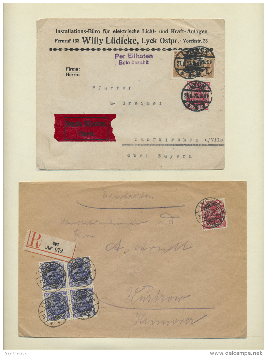 Polen - Heimat: 1840/1923 (ca.), OSTPREUSSEN, Umfassende Stempel-Spezialsammlung Von ARYS Bis ZINTEN (incl. Gutem Teil D - Other & Unclassified