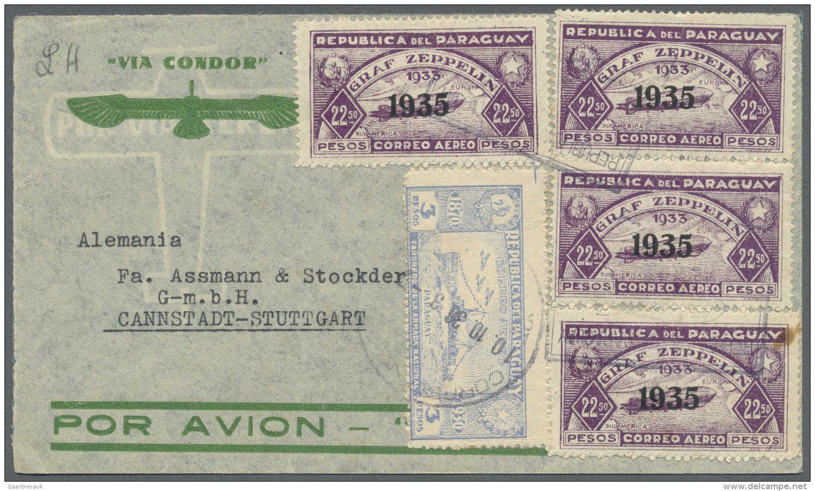 Flugpost &Uuml;bersee: 1928/1950, Partie Mit Flugpost- Und Zeppelinbriefe Mit Schwerpunkt Bis 1936, Dabei U.a. USA Mit Z - Sonstige & Ohne Zuordnung