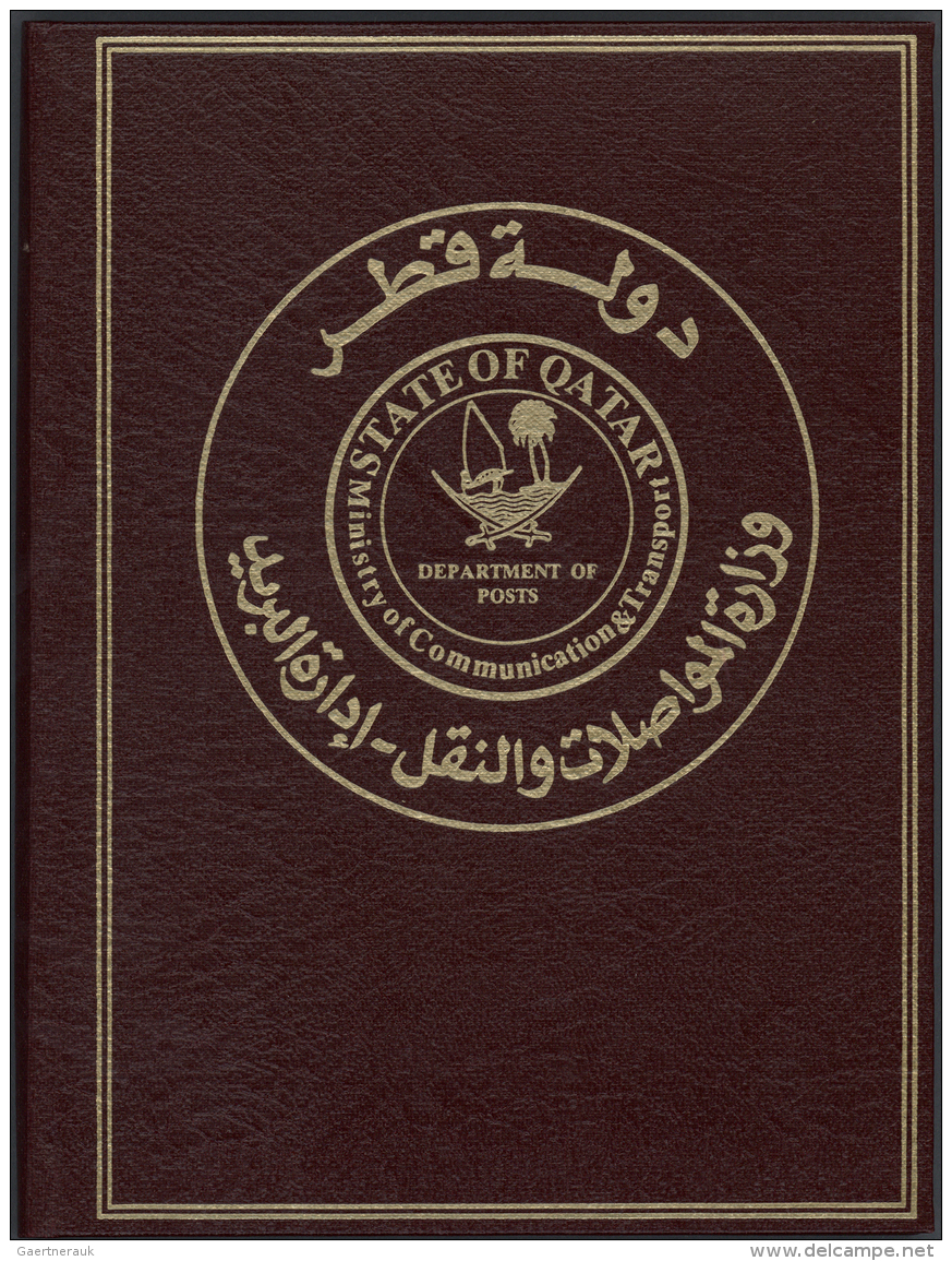 Naher Osten: 1981-84: Three Presentation Booklets From The Postal Ministeries Of Qatar, Muscat/Oman And Kuwait For The 1 - Autres & Non Classés