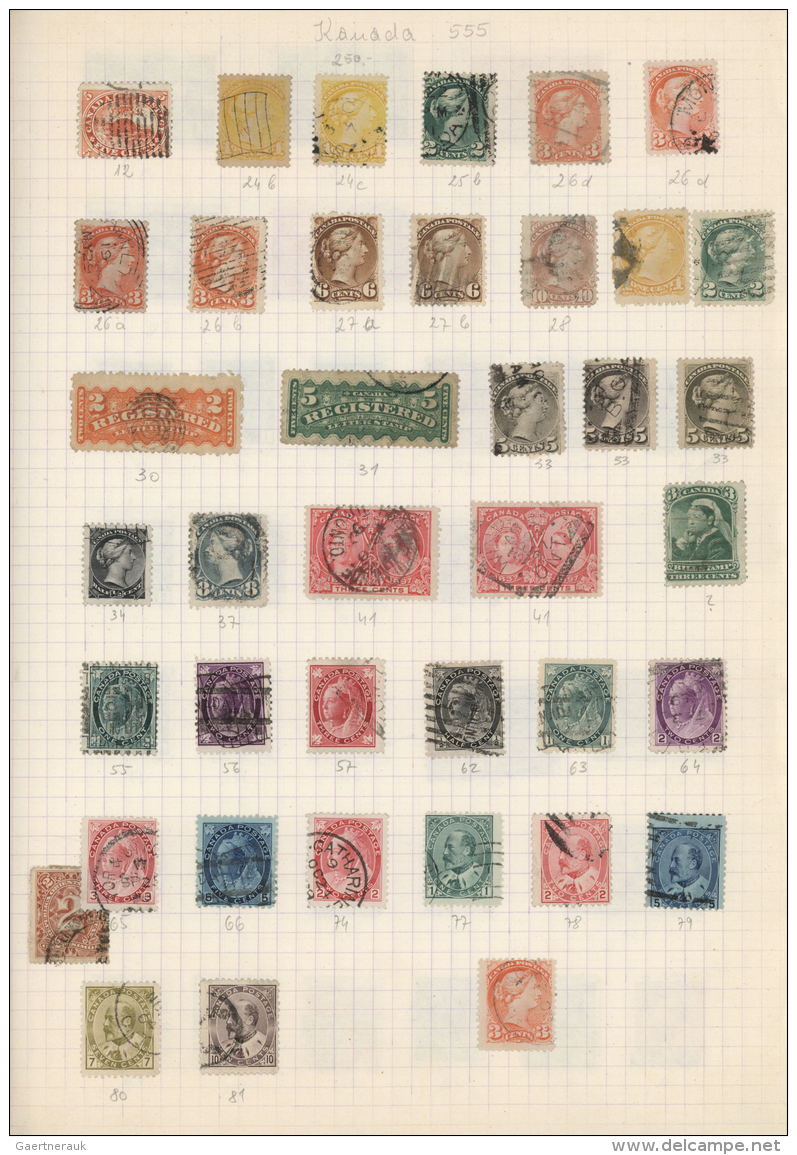 &Uuml;bersee: 1870/1950 (ca.), Used And Mint Collection On Album Pages, Comprising E.g. British, French And Portuguese C - Sonstige & Ohne Zuordnung