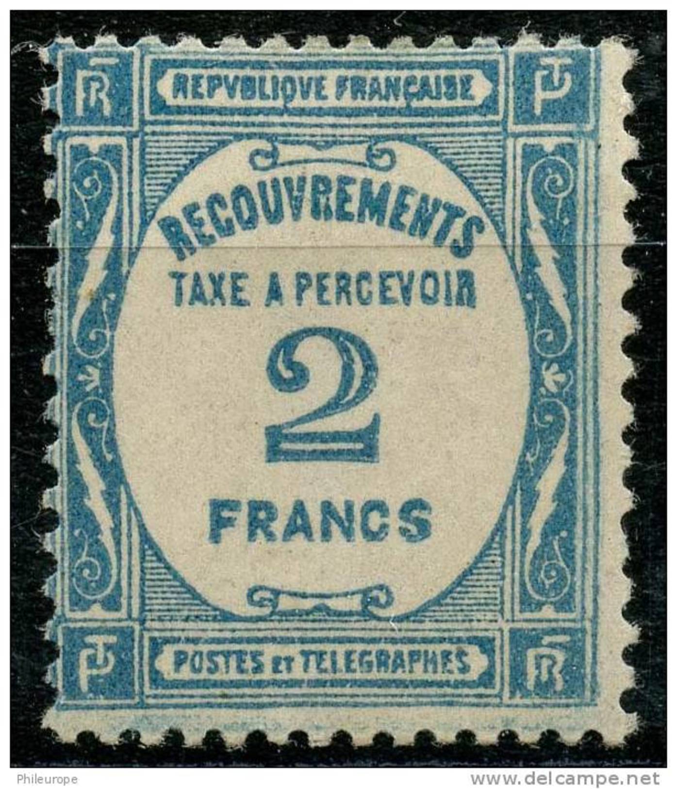 France Taxe (1927) N 61 * (charniere) - 1859-1959 Postfris