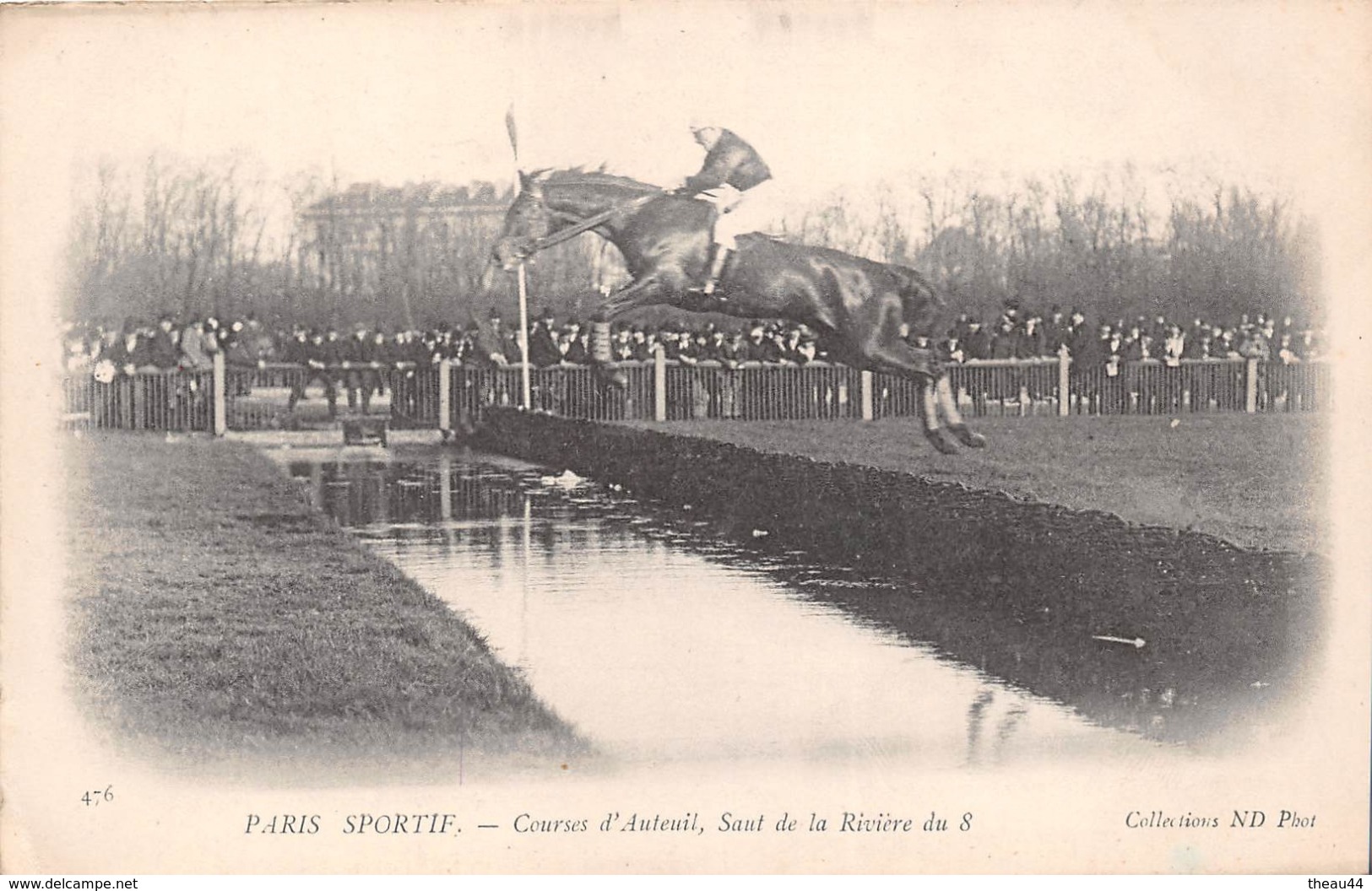 476   -  PARIS   -  Course De Chevaux D'AUTEUIL , Saut De La Rivière Du 8  -  Cheval , Hippisme , Sport Hippique - Arrondissement: 16
