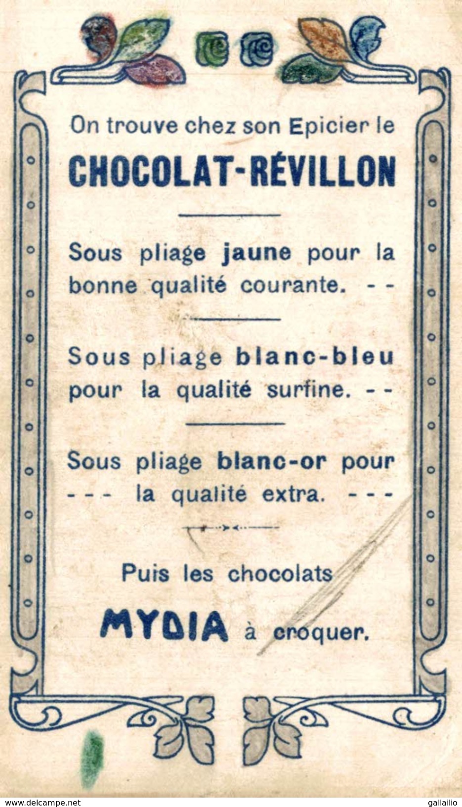 CHROMO CHOCOLAT REVILLON LE THEATRE A TRAVERS LES AGES HISTRIONS BYZANTINS - Revillon