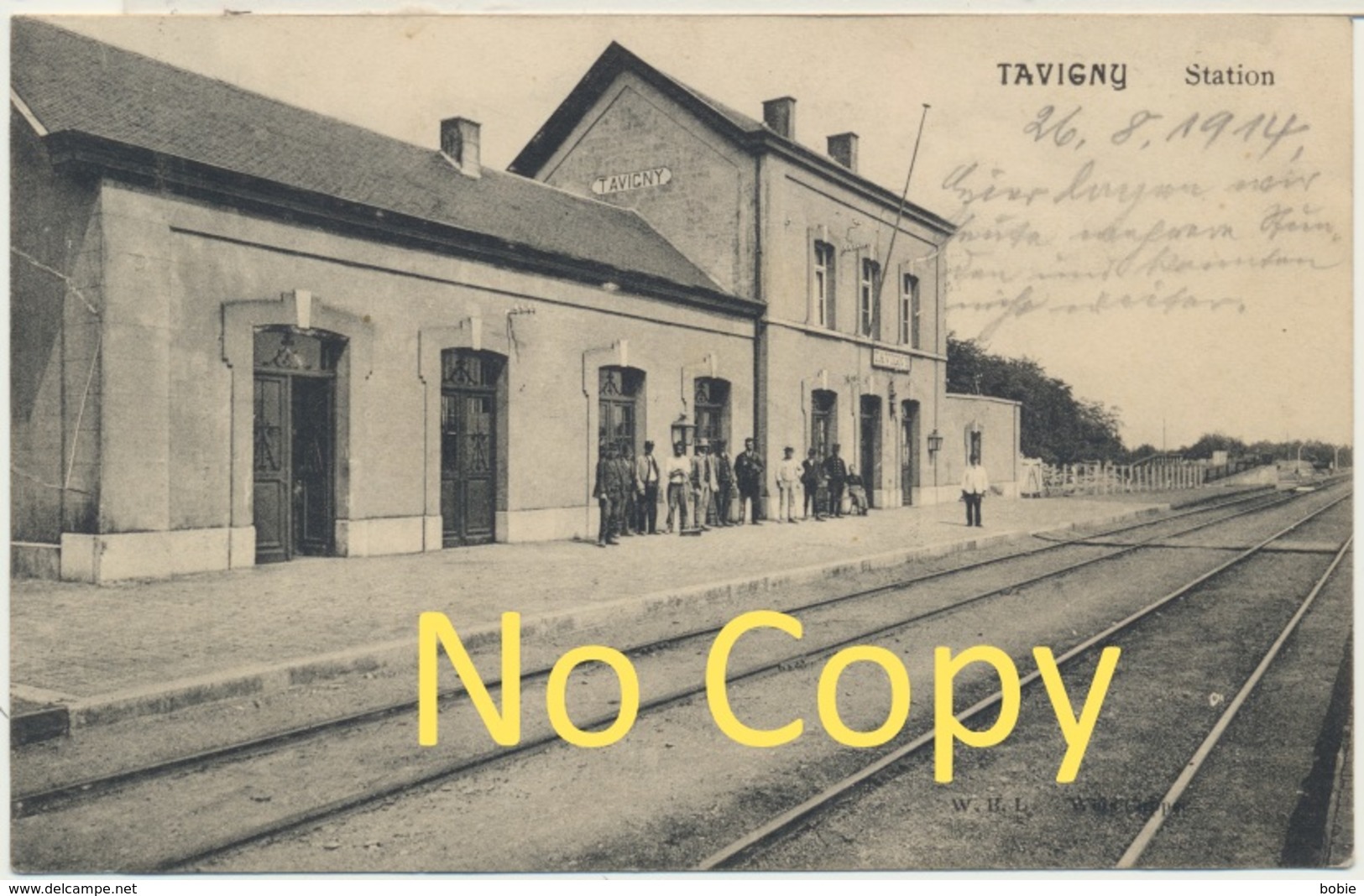 Tavigny  Belgique : La Station - Gare - Cachet Allemand : Feld Poststation N° 52 - Guerre De 14-18 - Altri & Non Classificati