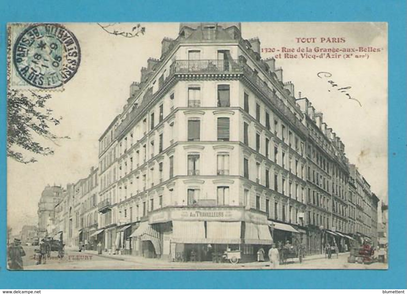 CPA 1320 - TOUT PARIS Rue De La Grange-Aux-Belles Et Rue Vicq-d'Azir (Xème) Ed. FLEURY - Paris (10)