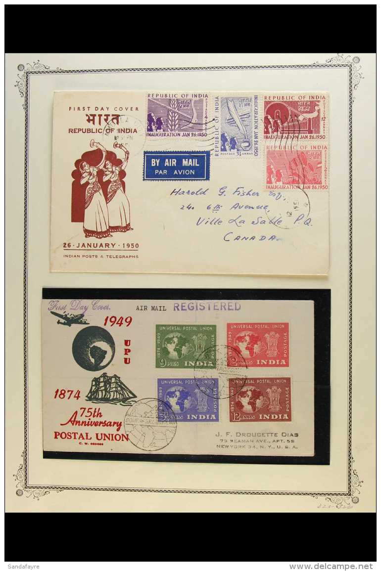 1949-57 FIRST DAY COVERS COLLECTION  A Mostly All Different Collection Of Illustrated FDC's Which Includes 1949... - Sonstige & Ohne Zuordnung