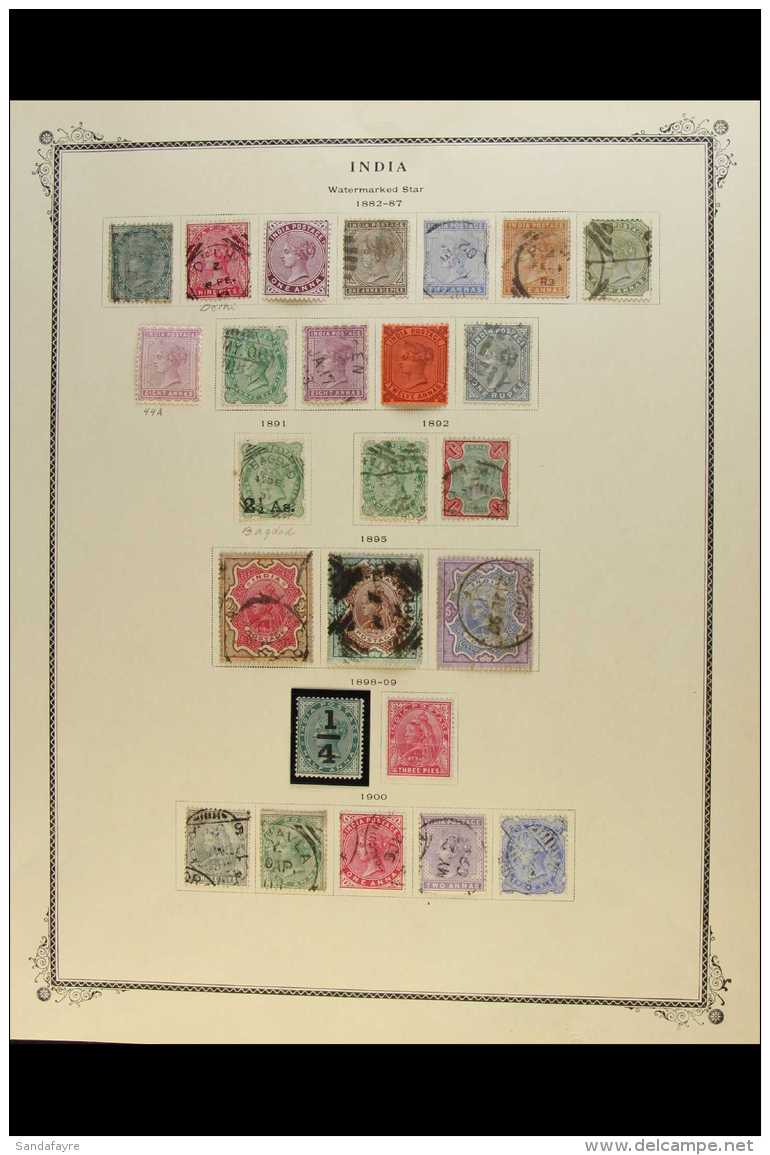 1882-1902 QUEEN VICTORIA COLLECTION  Includes 1882-90 Set To 1r Slate Mostly Used, 1891 2&frac12;a On 4&frac12;a... - Autres & Non Classés