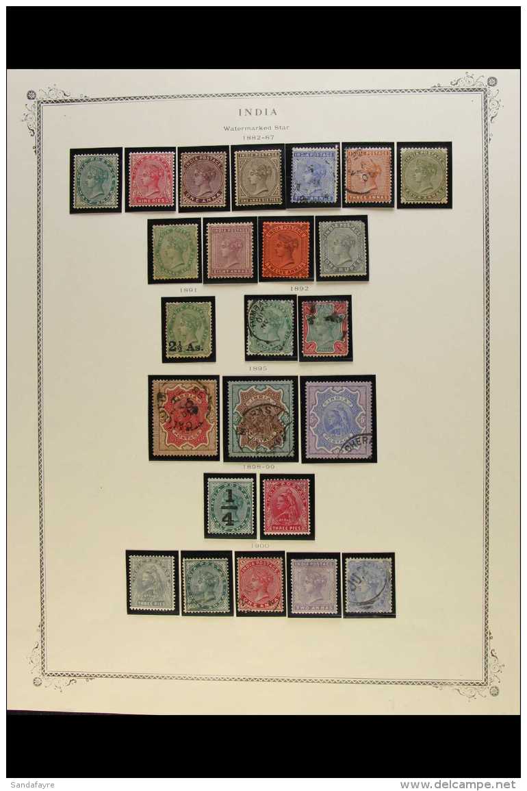 1882-1902 CLEAN COLLECTION  Of Mint Or Used QV Issues On An Album Page, Includes 1882-90 Set To 1r Slate Mostly... - Otros & Sin Clasificación