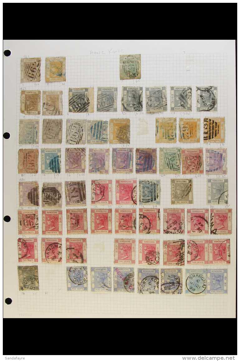 1862-1936 ACCUMULATION WITH POSTMARK INTEREST  A Duplicated, Mostly Used Hoard Presented On Album Pages With Just... - Otros & Sin Clasificación