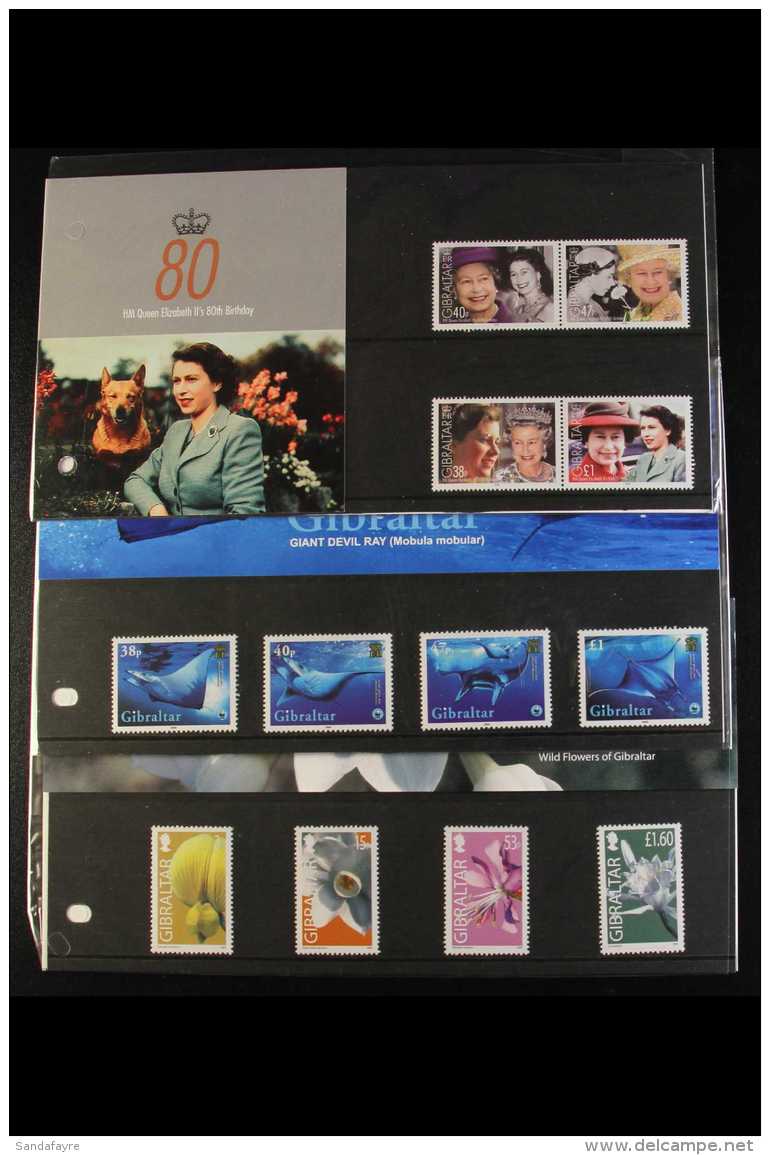 2006  Complete Run Of Issues For The Year, SG 1152/MS1195, Never Hinged Mint Sets In Presentation Packs Plus The... - Gibraltar