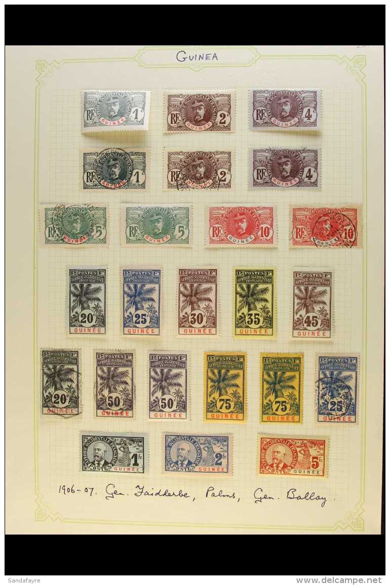 GUINEA  1892-1967 FINE MINT AND USED COLLECTION Presented On Album Pages With The These Strongest Being The Mint... - Other & Unclassified