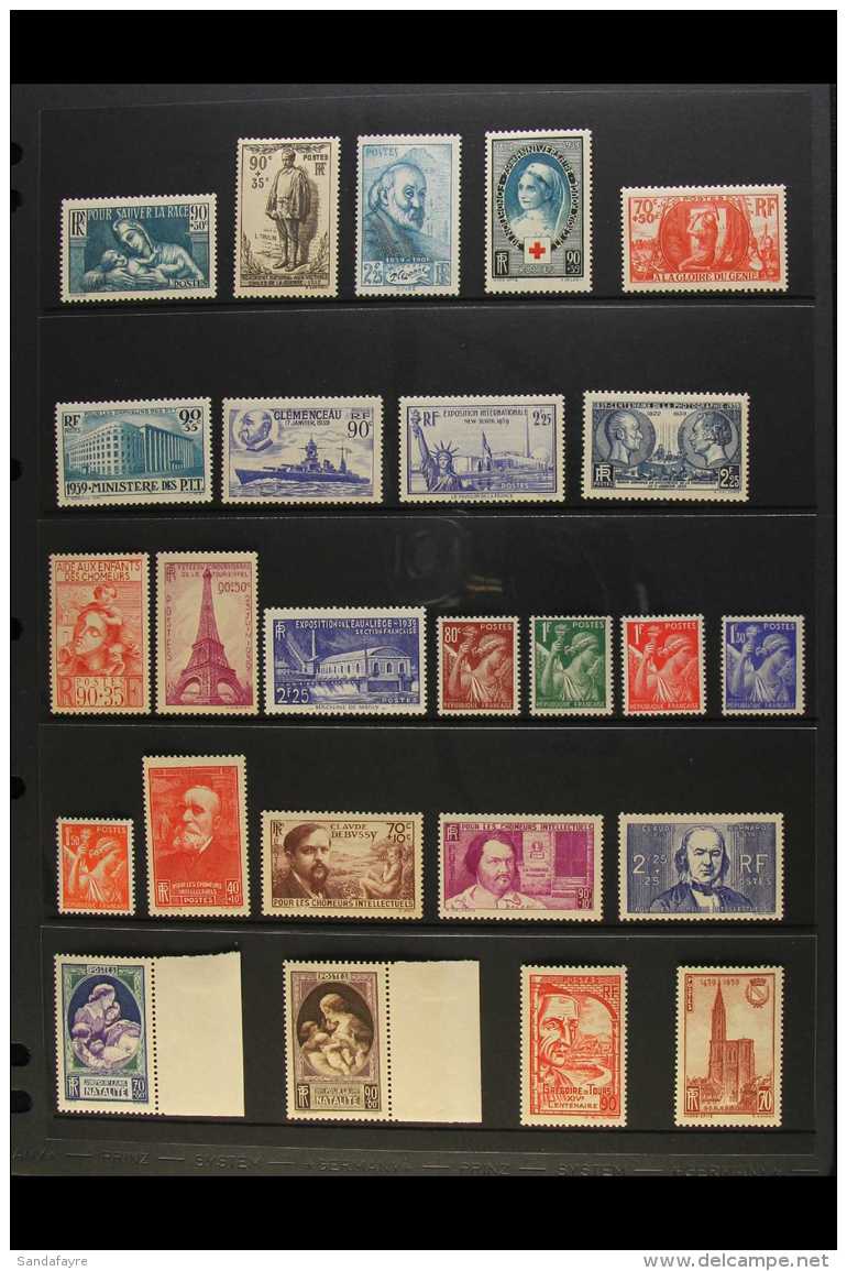 1939 YEAR SET - NEVER HINGED MINT  A Complete Year Set, From Yv 419/450, Presented On Stock Pages. Never Hinged... - Other & Unclassified