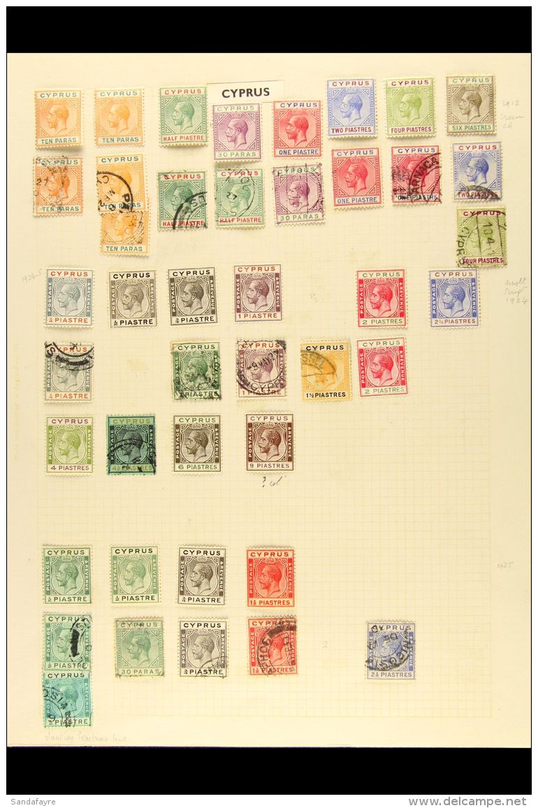 1912 TO 1990 FINE MINT AND USED COLLECTION, CAT &pound;400+  On Various Album Leaves, Includes 1912-15 Set To 6pi... - Otros & Sin Clasificación