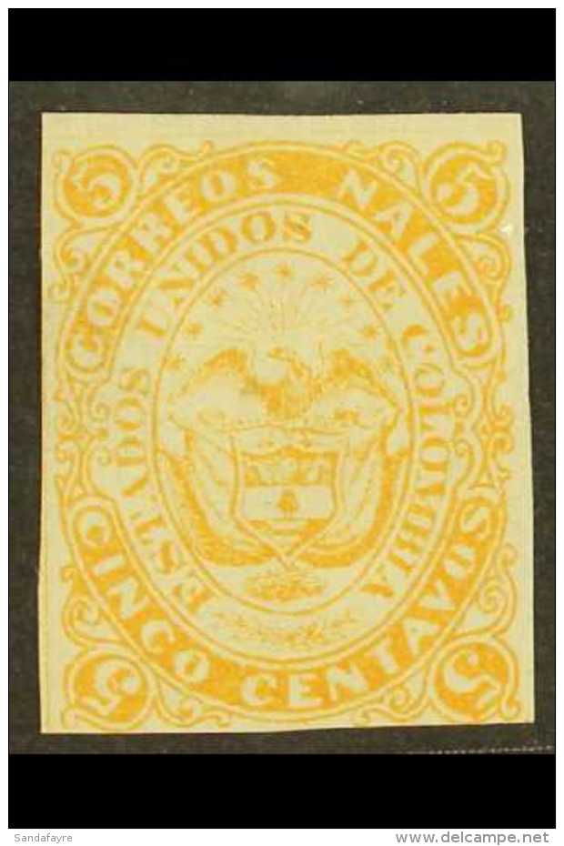 1868  5c Orange, Scott 53, Fine Mint With Close Margins, Exp Senf For More Images, Please Visit... - Colombia