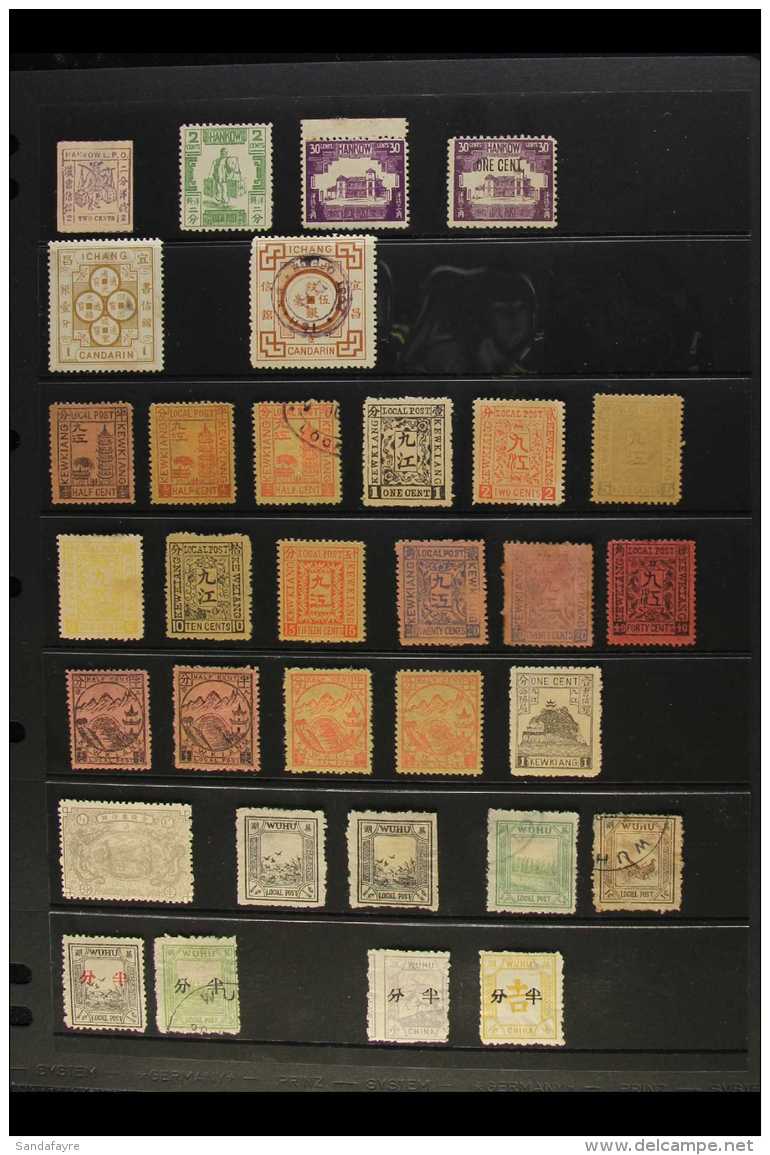 LOCAL STAMPS OF MUNICIPAL POSTS OF TREATY PORTS.  1893-1896 Interesting Mint &amp; Used Chiefly All Different... - Other & Unclassified