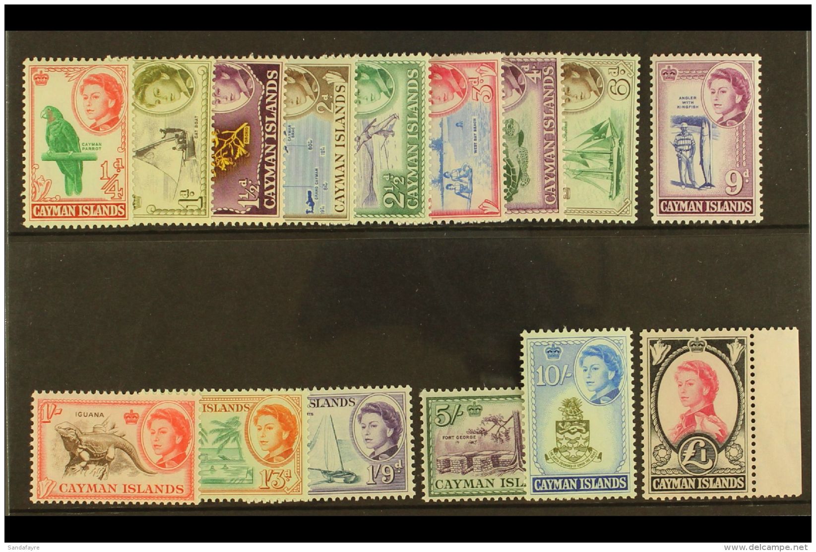 1962-64  Pictorial Definitive Set, SG 165/79, Never Hinged Mint (15 Stamps) For More Images, Please Visit... - Cayman Islands