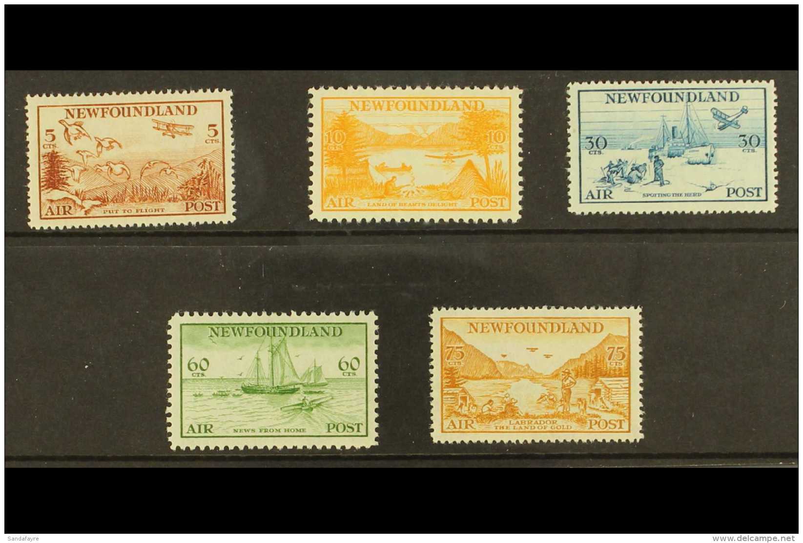 1933  AIR Pictorials Complete Set, 230/34, Very Fine Mint. (5 Stamps) For More Images, Please Visit... - Otros & Sin Clasificación