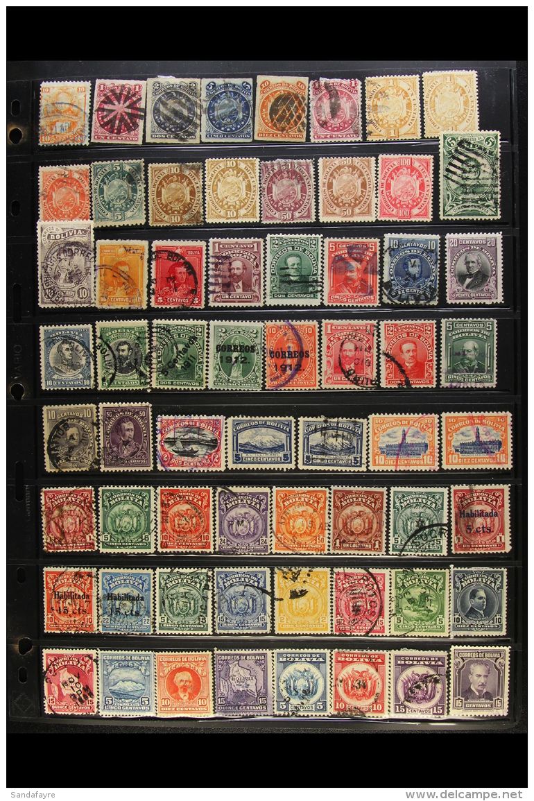 1878-1995 EXTENSIVE COLLECTION  A Most Useful Range Of Chiefly Cds Used (&amp; A Few Mint) Issues Presented On... - Bolivia