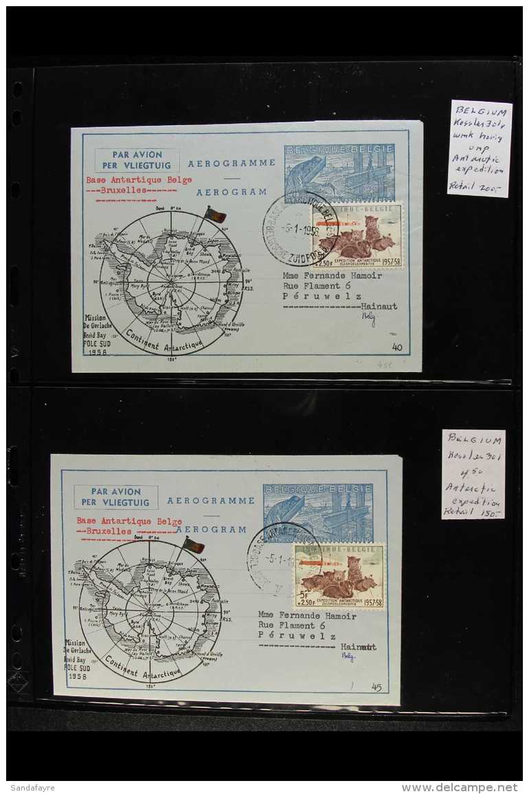 ANTARCTIC EXPEDITION AEROGRAMMES  1958-1967 Interesting Very Fine Used Collection Of All Different Special... - Otros & Sin Clasificación