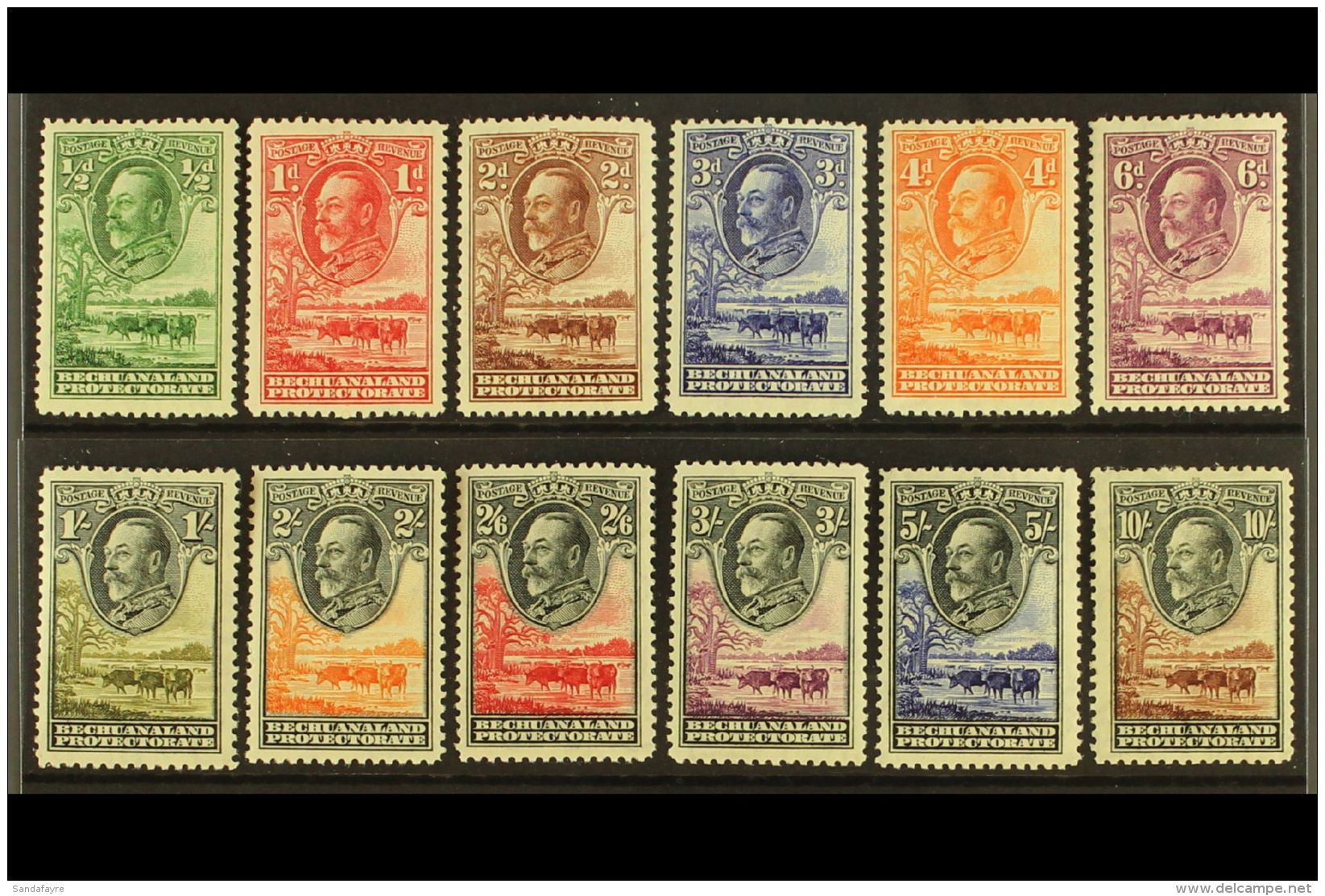 1932  KGV Pictorial Definitives Complete Set, SG 99/110, Very Fine Mint. (12 Stamps) For More Images, Please... - Other & Unclassified